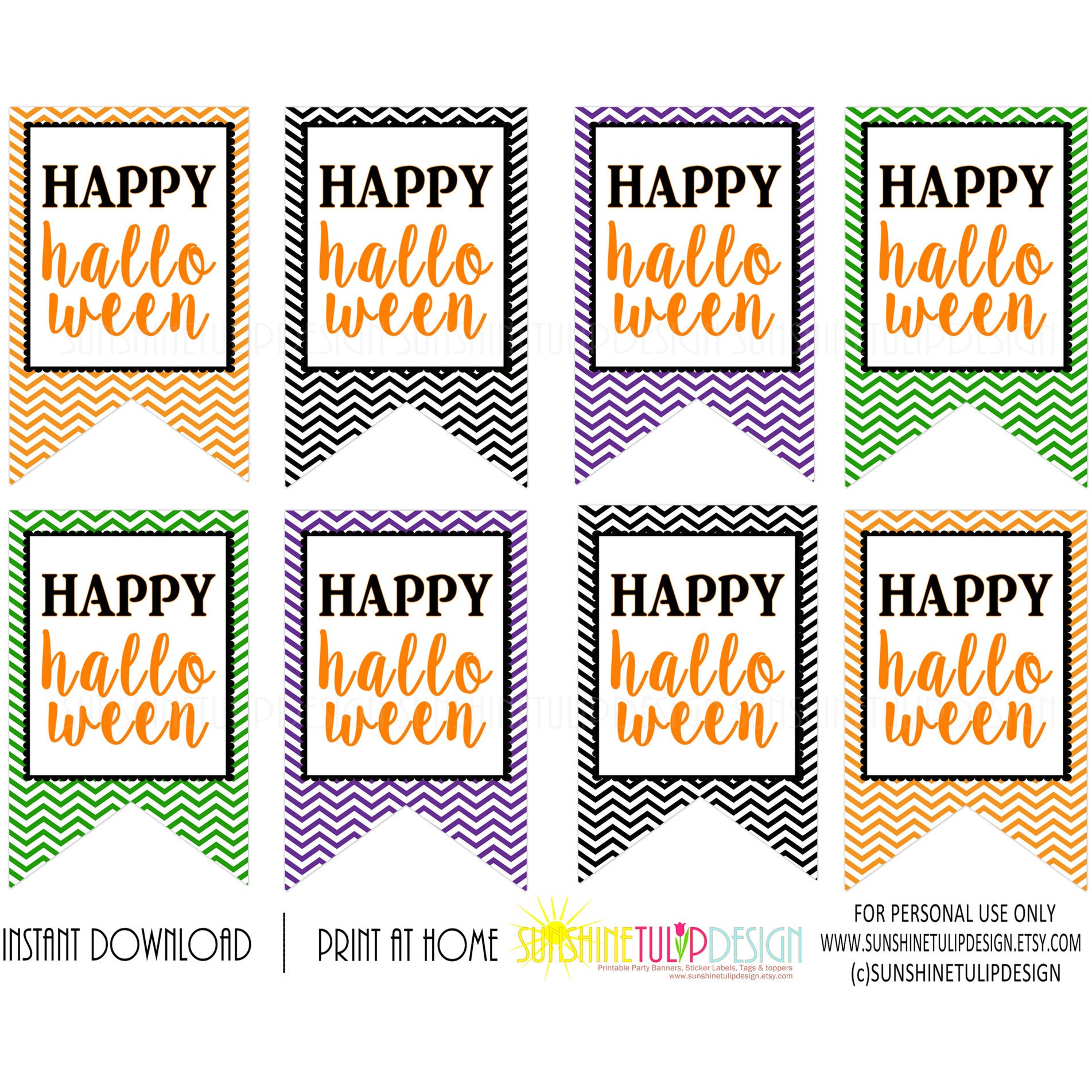 Printable Halloween Gift Tags, Happy Halloween Chevron Favor Gift Tags - Sunshinetulipdesign printable-halloween-gift-tags-happy-halloween-chevron-favor-gift-tags-sunshinetulipdesign