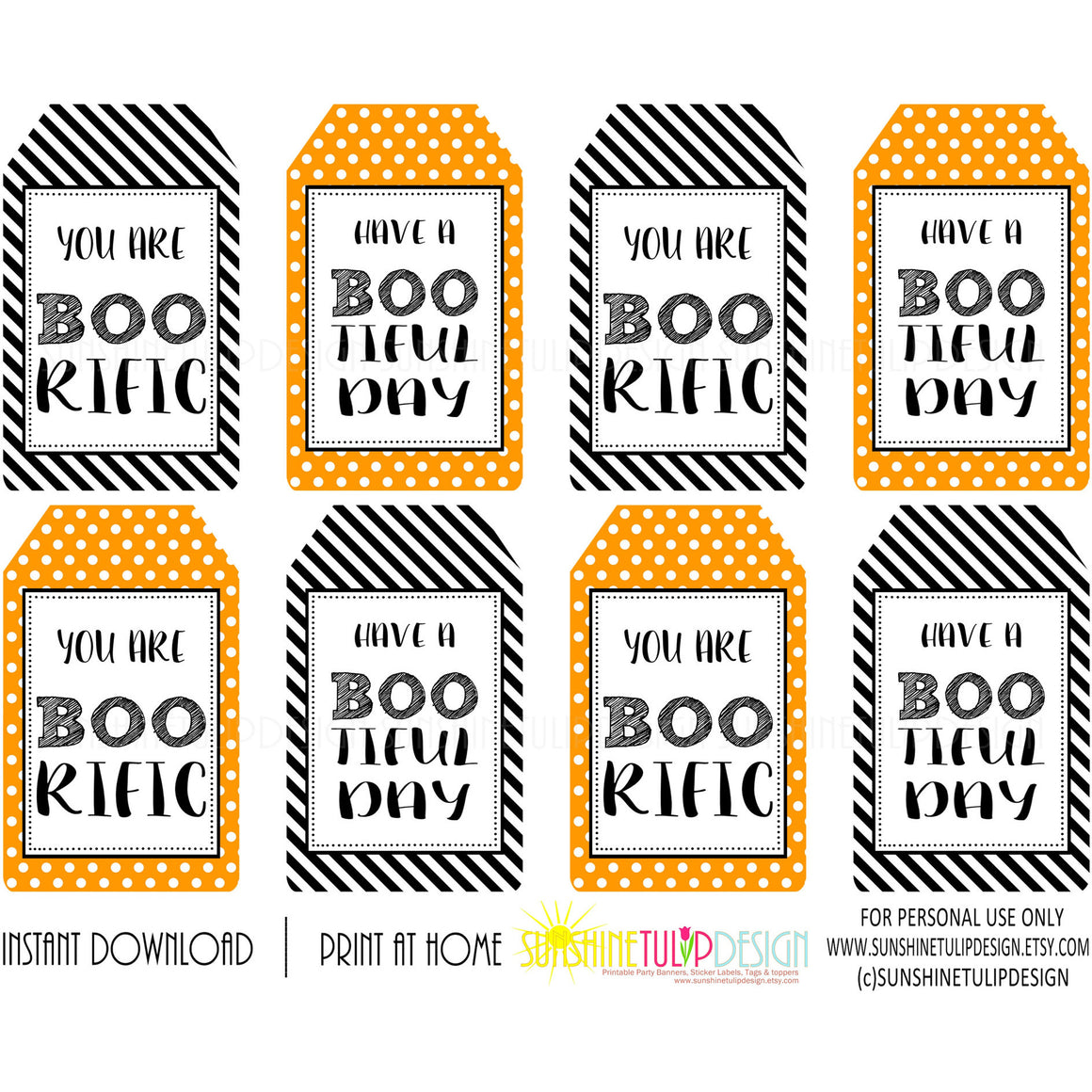 printable-halloween-gift-tags-halloween-boorific-bootiful-day-favor-sunshinetulipdesign for Black And White Free Printable Halloween Gift Tags Printable Halloween Gift Tags, Halloween BOOrific & BOOtiful Day Favor - Sunshinetulipdesign for Black And White Free Printable Halloween Gift Tags