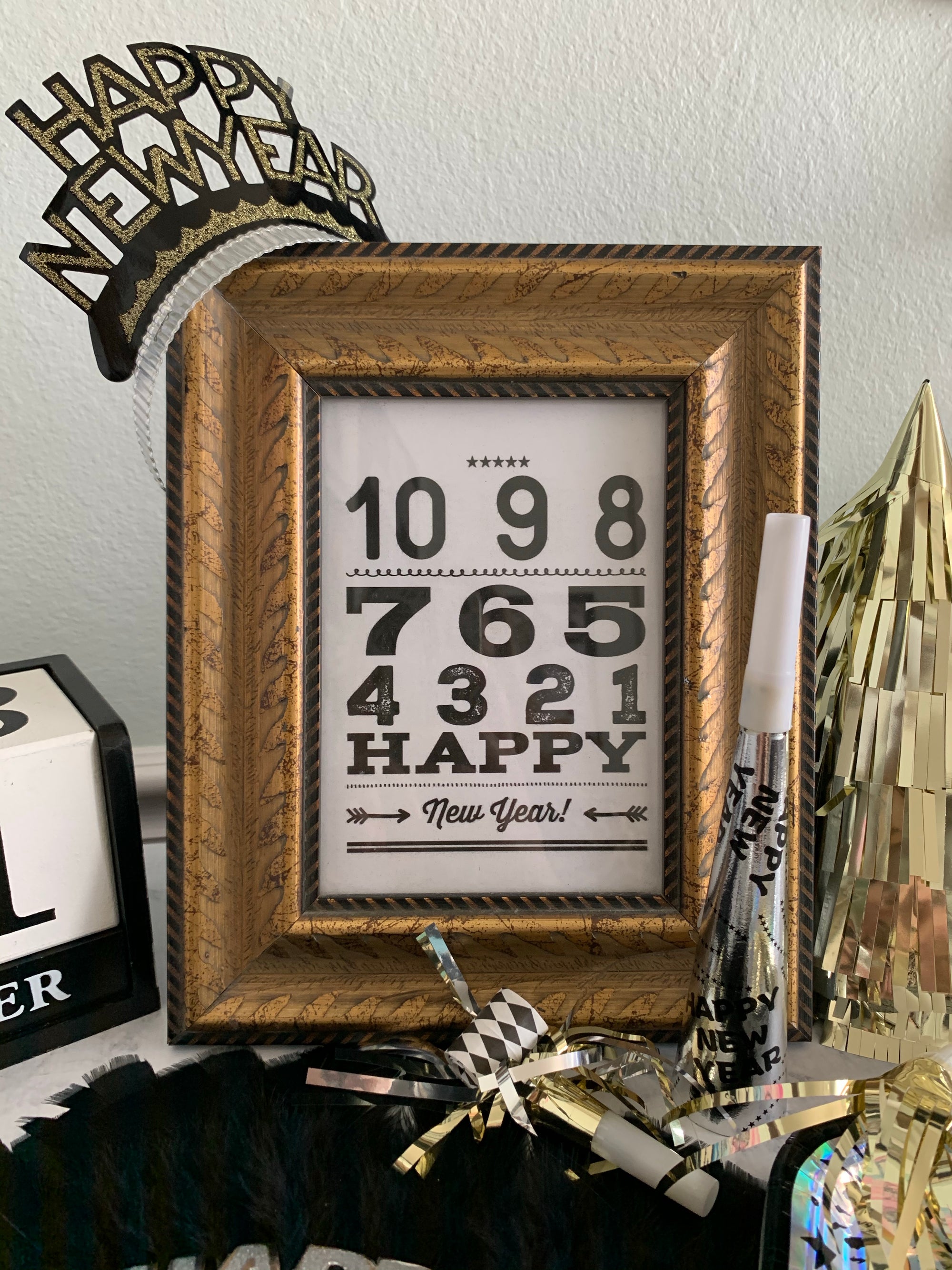 Printable New Years Party Wall Decor, New Years Party Print Art by SUNSHINETULIPDESIGN