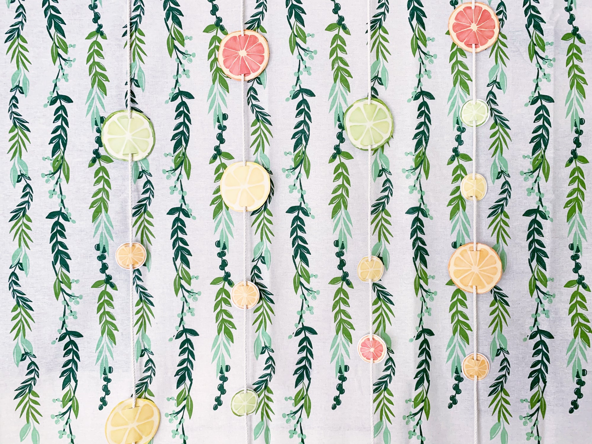 Printable Citrus Party Decorations, Printable Bridal Shower Decorations, Printable Wedding Anniversary Decorations by SUNSHINETULIPDESIGN