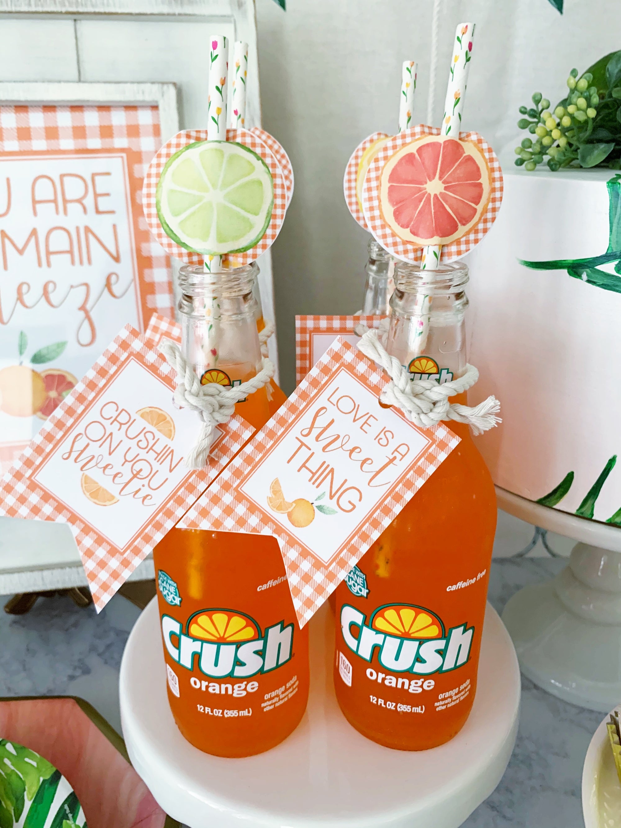 Printable Citrus Party Decorations, Printable Bridal Shower Decorations, Printable Wedding Anniversary Decorations by SUNSHINETULIPDESIGN