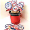 Printable 4th of July Gift Tags, Patriotic USA Cupcake Toppers, Memorial Day Party Goods by SUNSHINETULIPDESIGN - Sunshinetulipdesign - 2