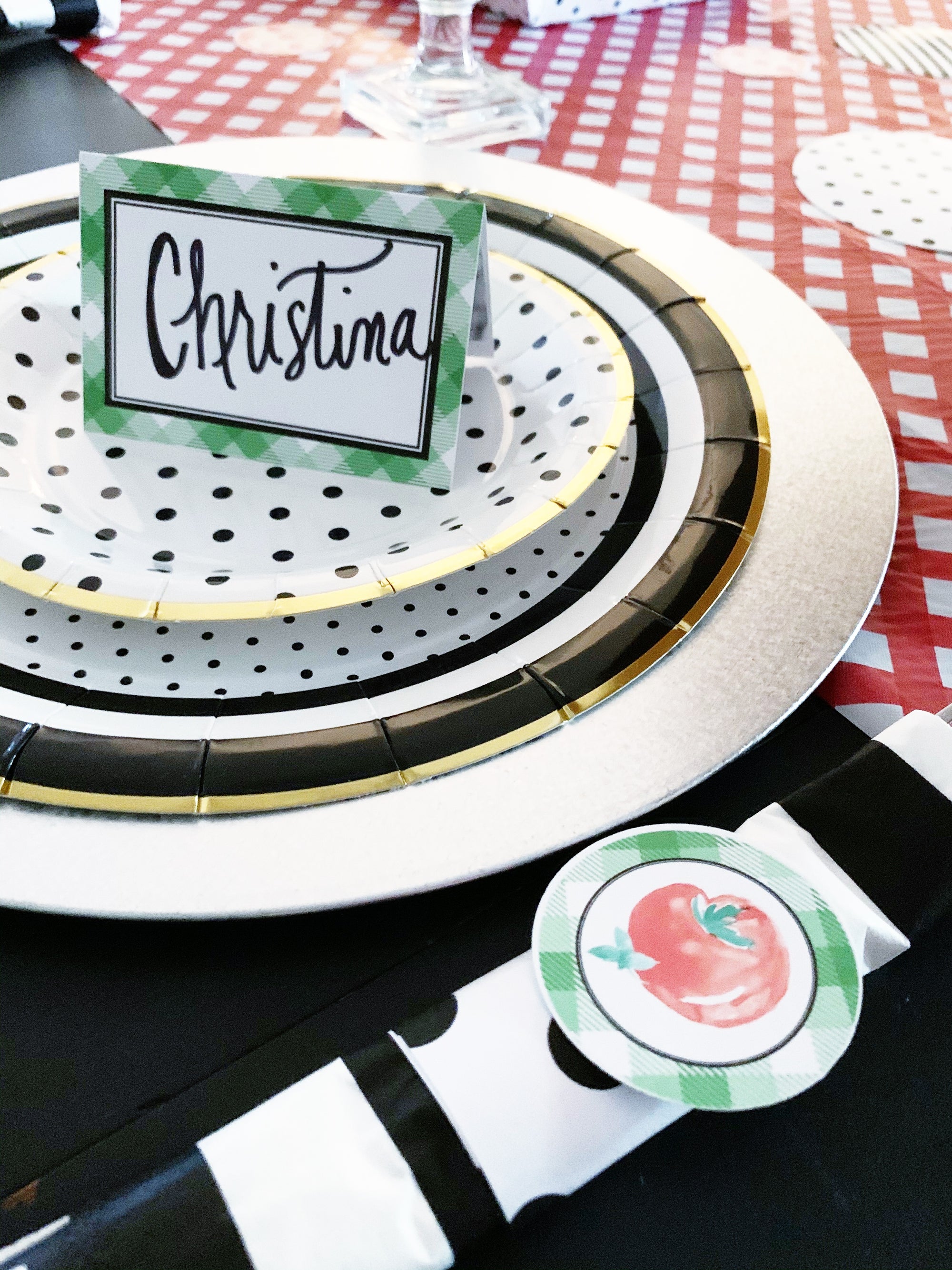 Printable Pizza Party Decorations, Instant Download Polka Dot Pizza Party Package by SUNSHINETULIPDESIGN