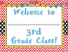 Printable 3rd Grade Teacher Door & Wall Sign - Sunshinetulipdesign