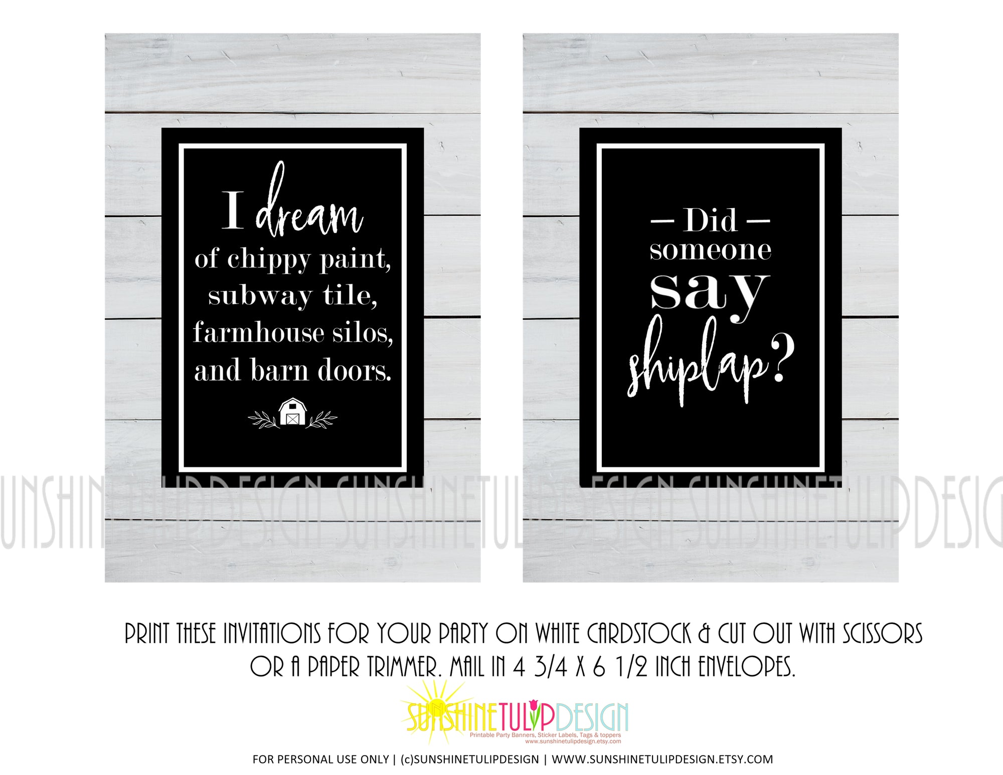 Printable Shiplap Farmhouse Art, Wall Decor, Shiplap Printable Home Decor by SUNSHINETULIPDESIGN