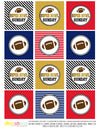 Printable Super Bowl Cupcake Toppers Gift Tags, Football Tailgate Gift Tags, Super Bowl Sunday Tags by SUNSHINETULIPDESIGN - Sunshinetulipdesign - 2