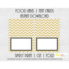 Printable Food Buffet Table Tent Cards Gold & Chevron - Sunshinetulipdesign