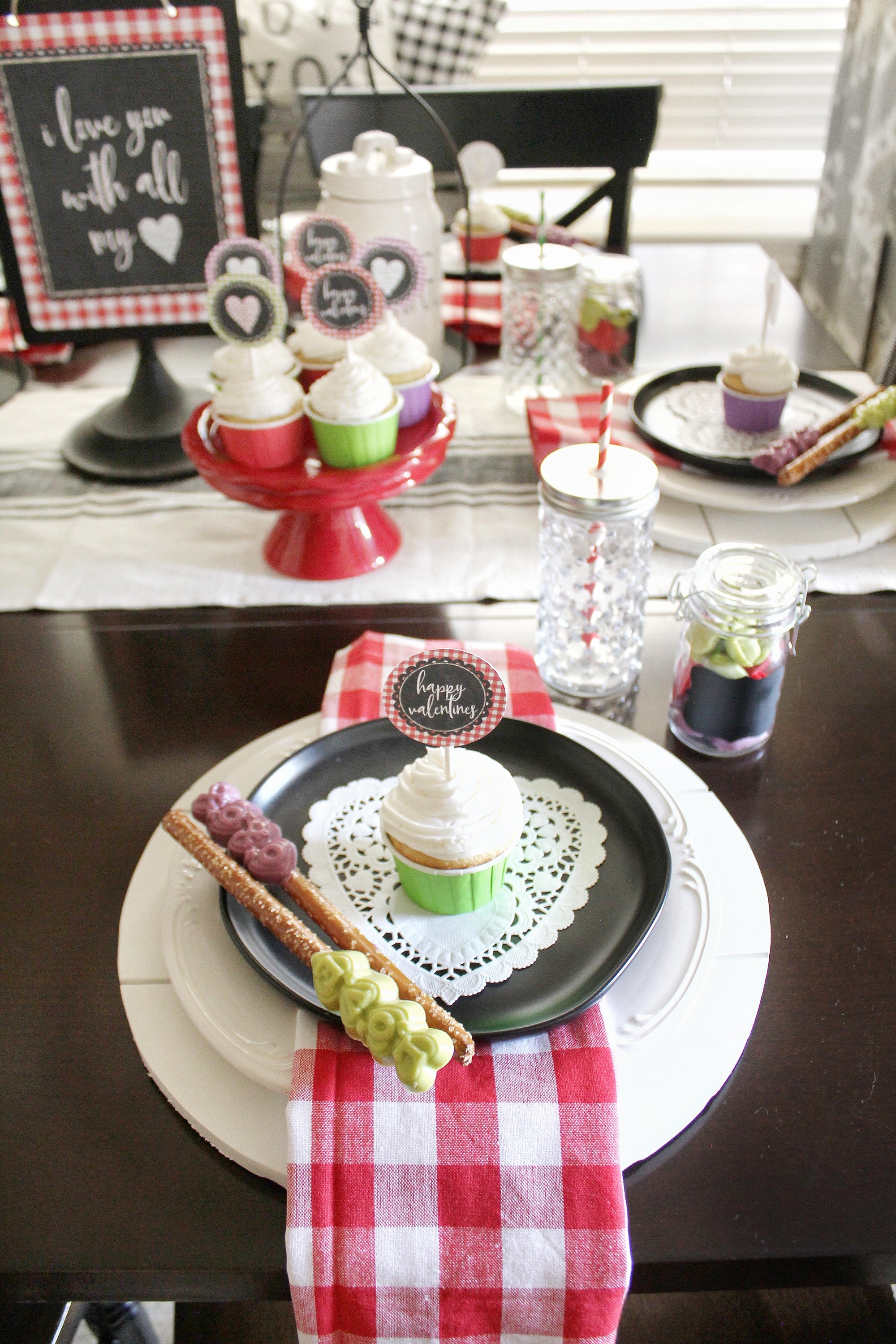 Printable Valentines Party Collection Decor, Printable Valentine's Day Party Decorations, Instant Download Valentines Party by SUNSHINETULIPDESIGN