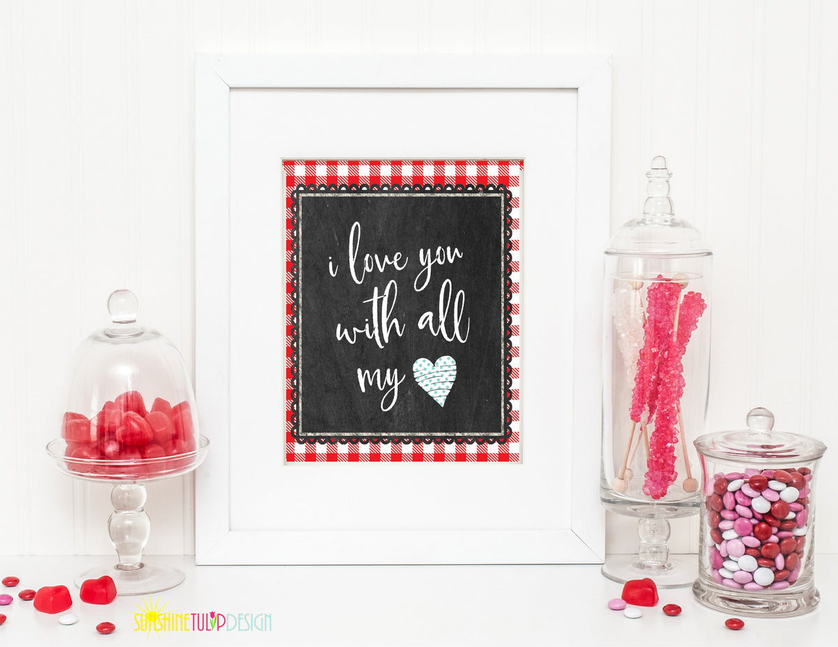 Printable Valentines Party Collection Decor, Printable Valentine's Day ...