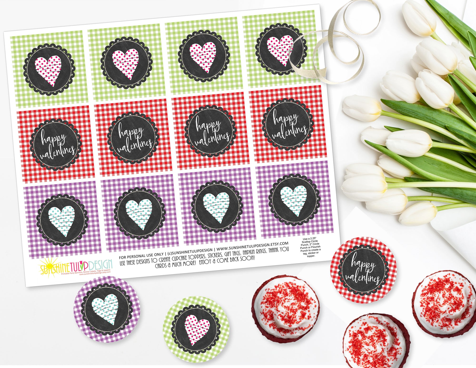 Printable Valentines Party Collection Decor, Printable Valentine's Day Party Decorations, Instant Download Valentines Party by SUNSHINETULIPDESIGN